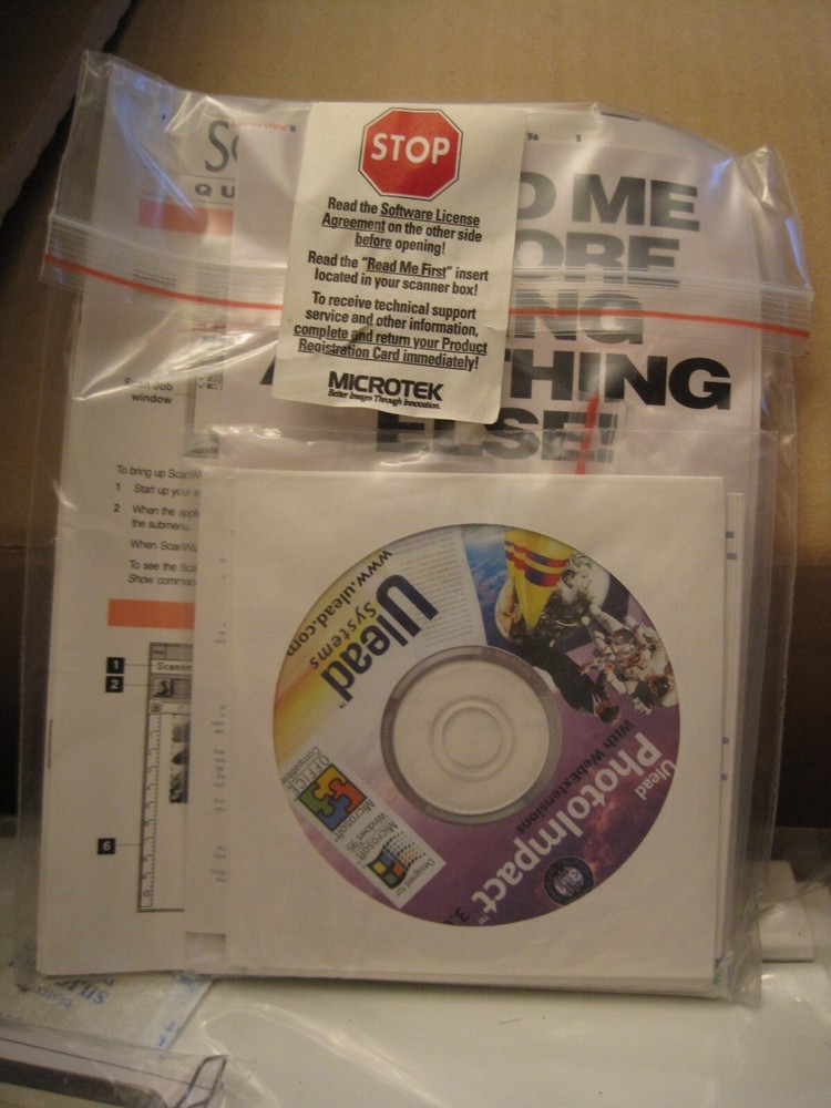 NEW Vintage Microtek Scanmaker E6 MRS-1200E6 Flatbed Scanner with Software NOS!