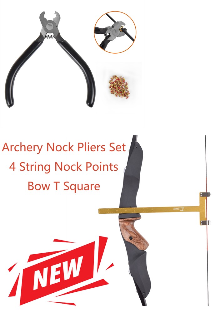 String Nocking Buckle Plier set BowString Archery Nock Compound Recurve Bow Tool