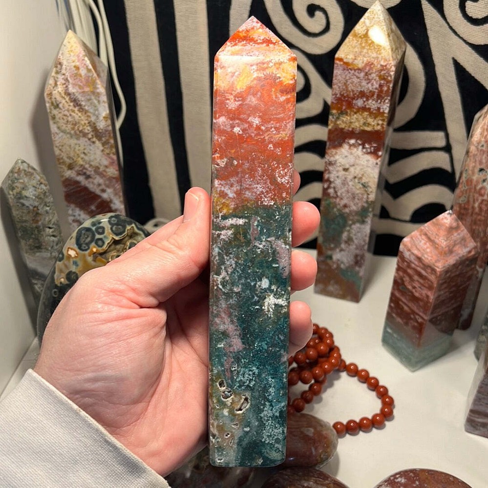 Ocean Jasper Obelisk D
