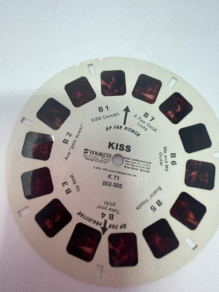 Vintage KISS Rock Band View Master 3 Reels Original Packet 1970s GAF READ