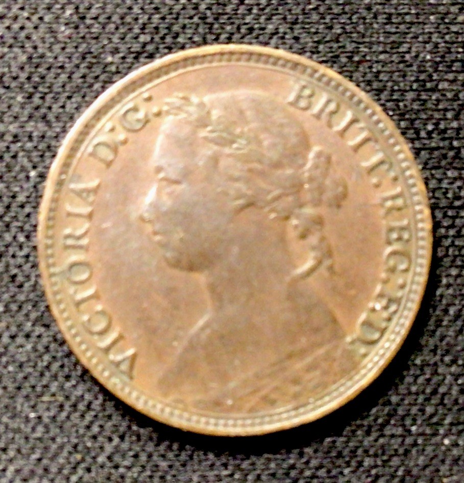 1879 British Farthing! ENN Coins