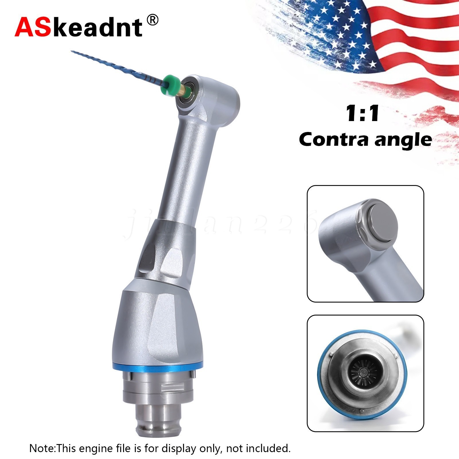 Dental Cordless Endo Motor LED 16:1 Root Canal Treatment / 1:1 16:1 Head