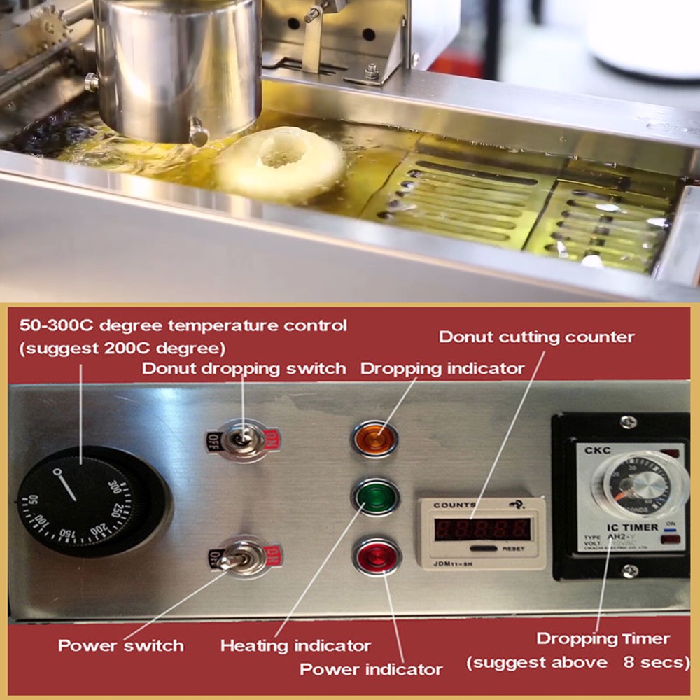 Kolice Commercial Automatic Donut Maker, Donut Making Machine, Snacks Machine
