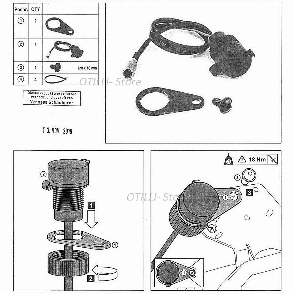 Motorcycle MT09USB Charging FOR Yamaha MT09 2017-2021 Waterproof Socket Adapter