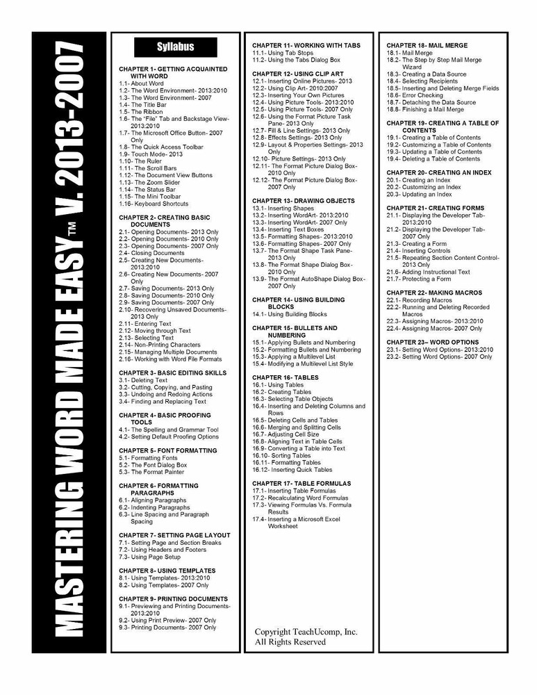 Learn Microsoft WORD 2013 & 2010 Training Tutorial DVD & Digital Course 7 Hours