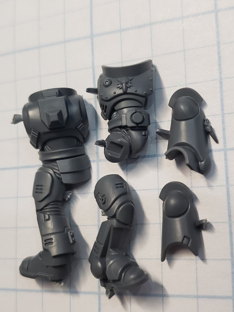 Warhammer 40k Space Wolves Bits Grey Hunters Pack Torso Legs Mark X Armor #33