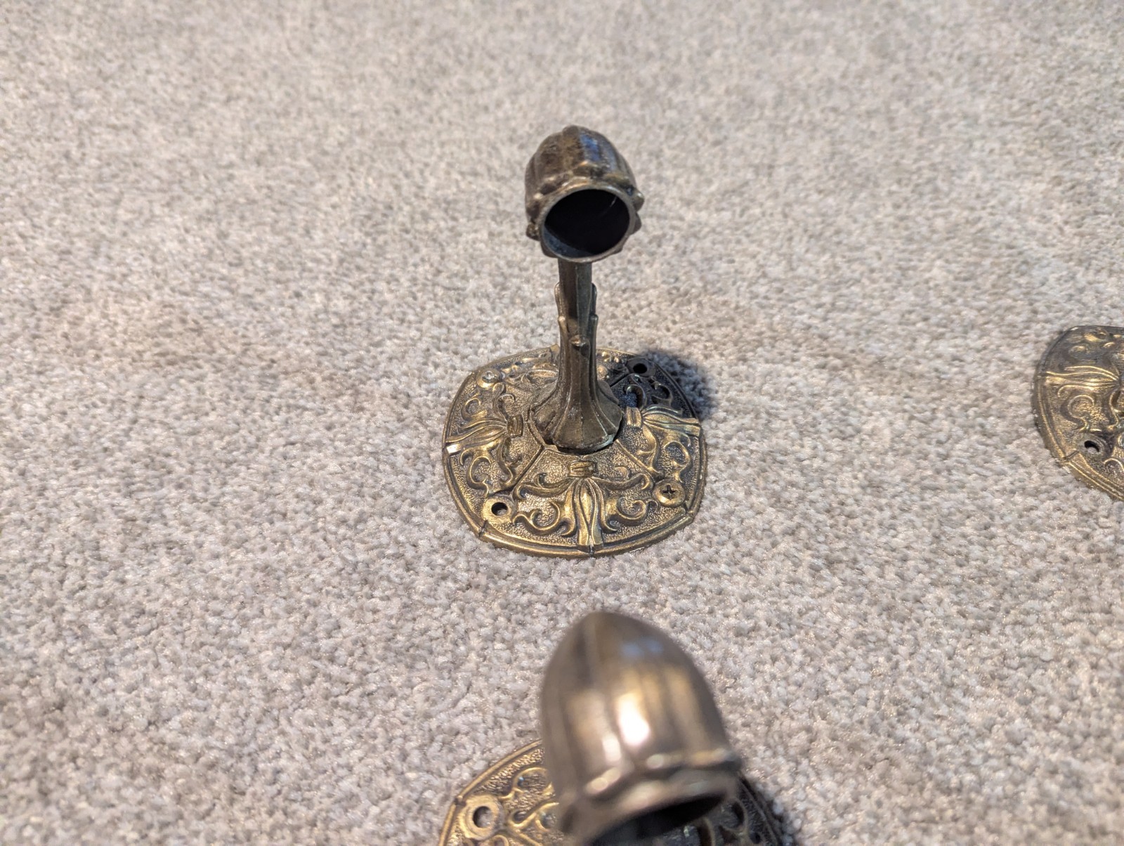 Franklin Vintage Metal Towel Bar Holder End Caps, 4-Piece