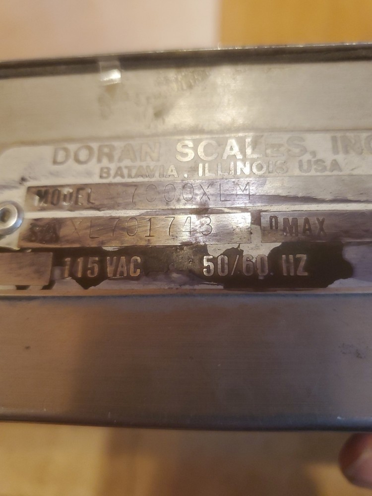 DORAN 7000XLM Scale Indicator Head Only As Pictured