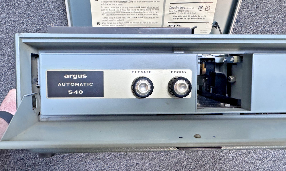 Argus 540 Automatic, Slide Projector, AS IS, USA
