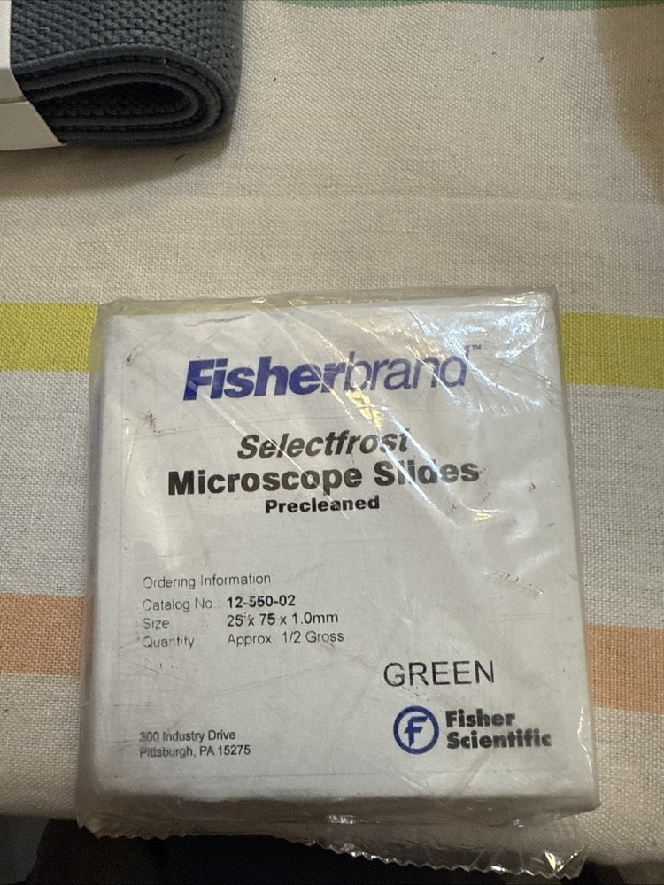 Fisherbrand 12-550-003 Selectfrost Microscope Slides Precleaned,  Approx ½ Gross