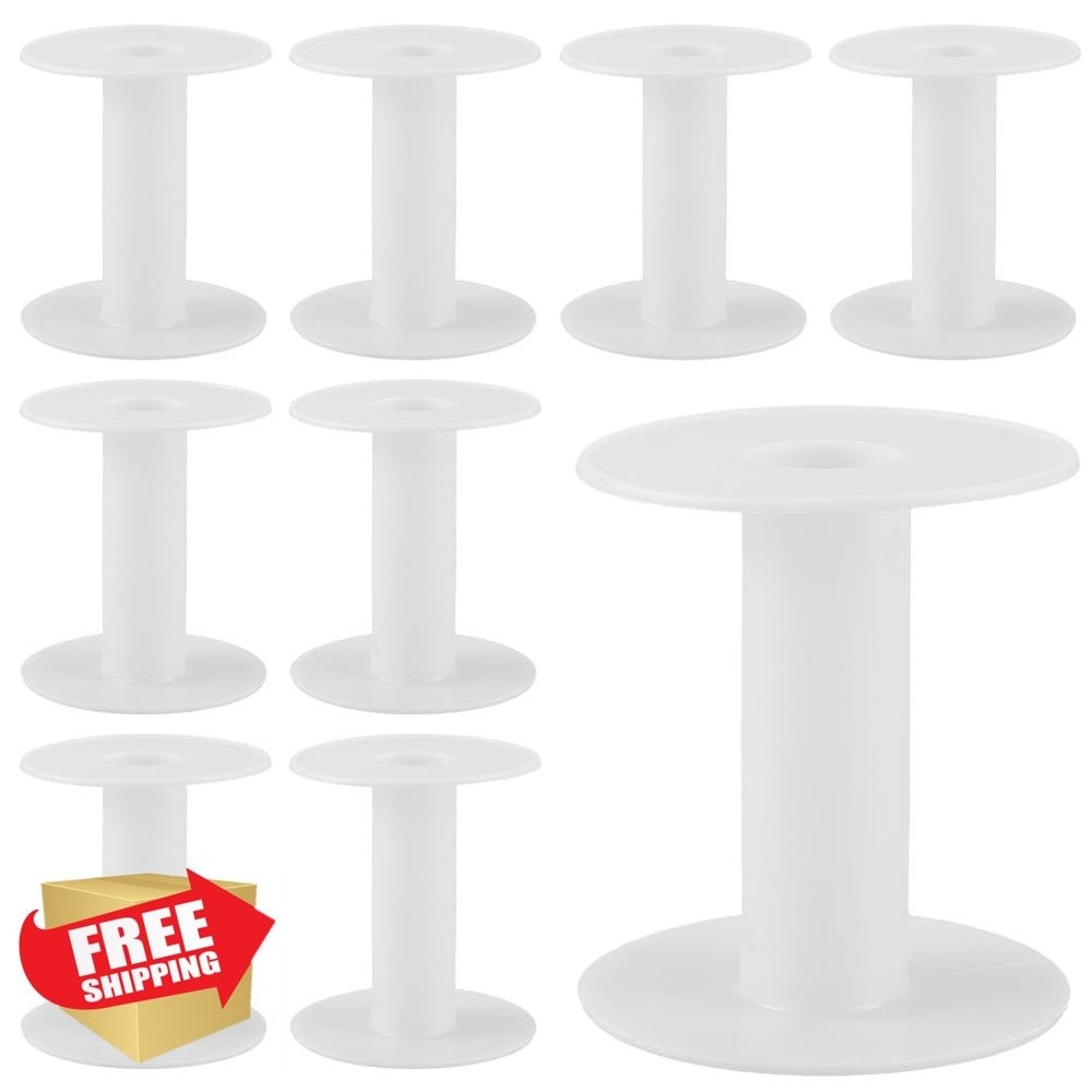 SUNNYCLUE 15pc Empty Plastic Spool Organizer for Thread, Yarn