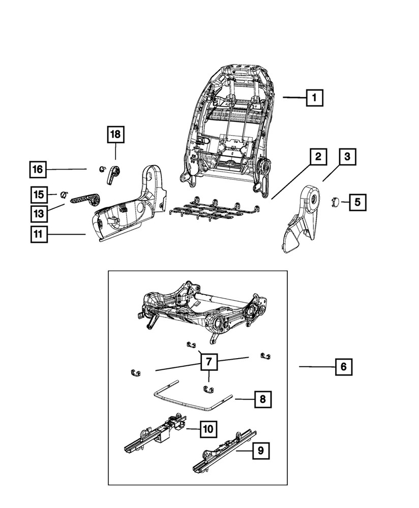 Genuine Mopar Seat Adjuster 68212225AA