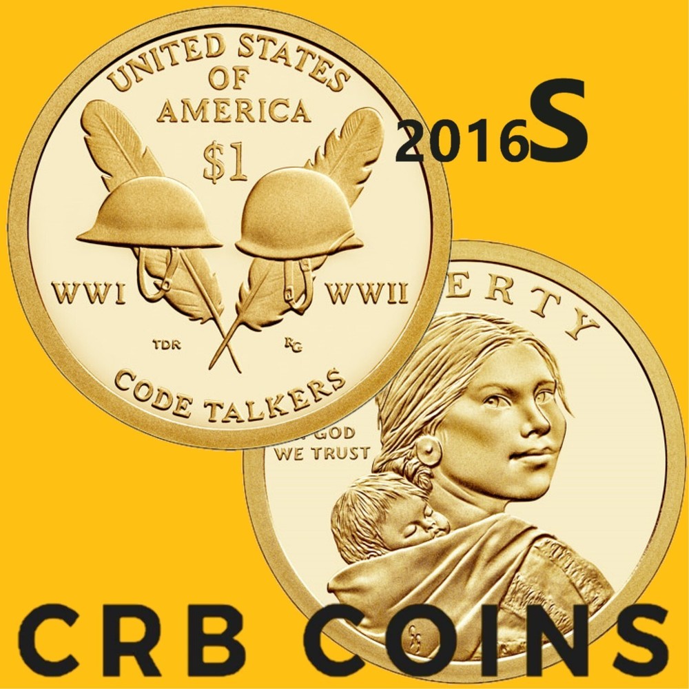 2016-S Proof Native American Dollar - Code Talkers - (PR) KM#618 - NA16S