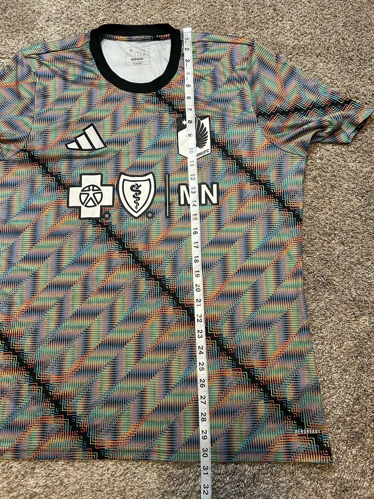 adidas Pre-Match Jersey Mens XL Minnesota United FC MLS Hispanic Celebration