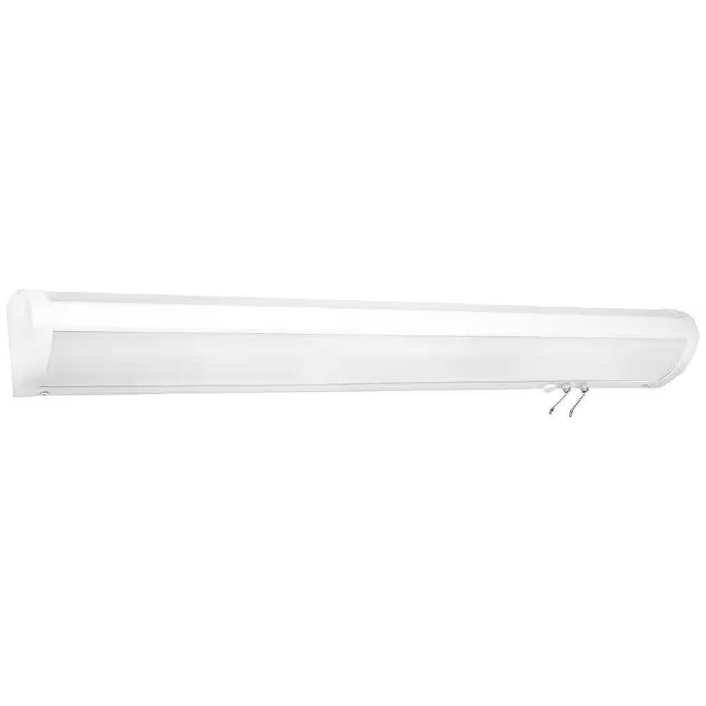 36 In. White Linear Bed Light Integrated LED Selectable Wattage Selectable CCT