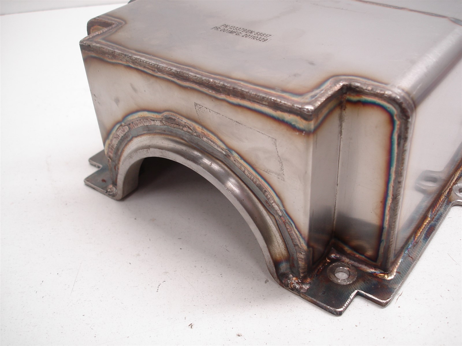 NEW NASCAR HENDRICK ENGINES. GM R07 R07.2 CHEVY STAINLESS STEEL DRY SUMP OIL PAN