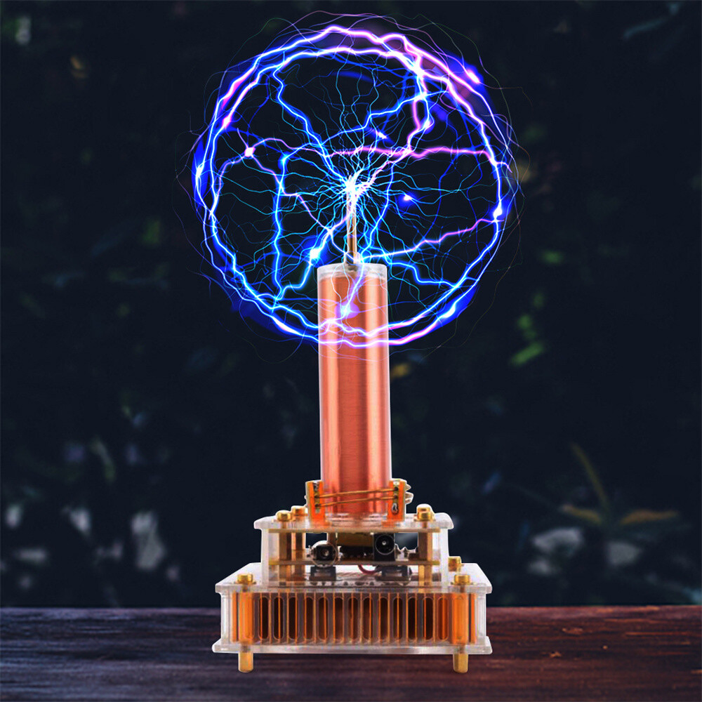 Music Tesla Coil Plasma Speaker Wireless Transmission Sound Solid Power +Adapter