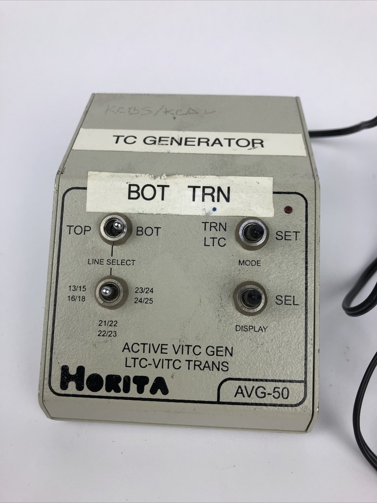 Horita AVG-50 Active VITC (Vertical Interval Time Code) Generator, Composite, NT