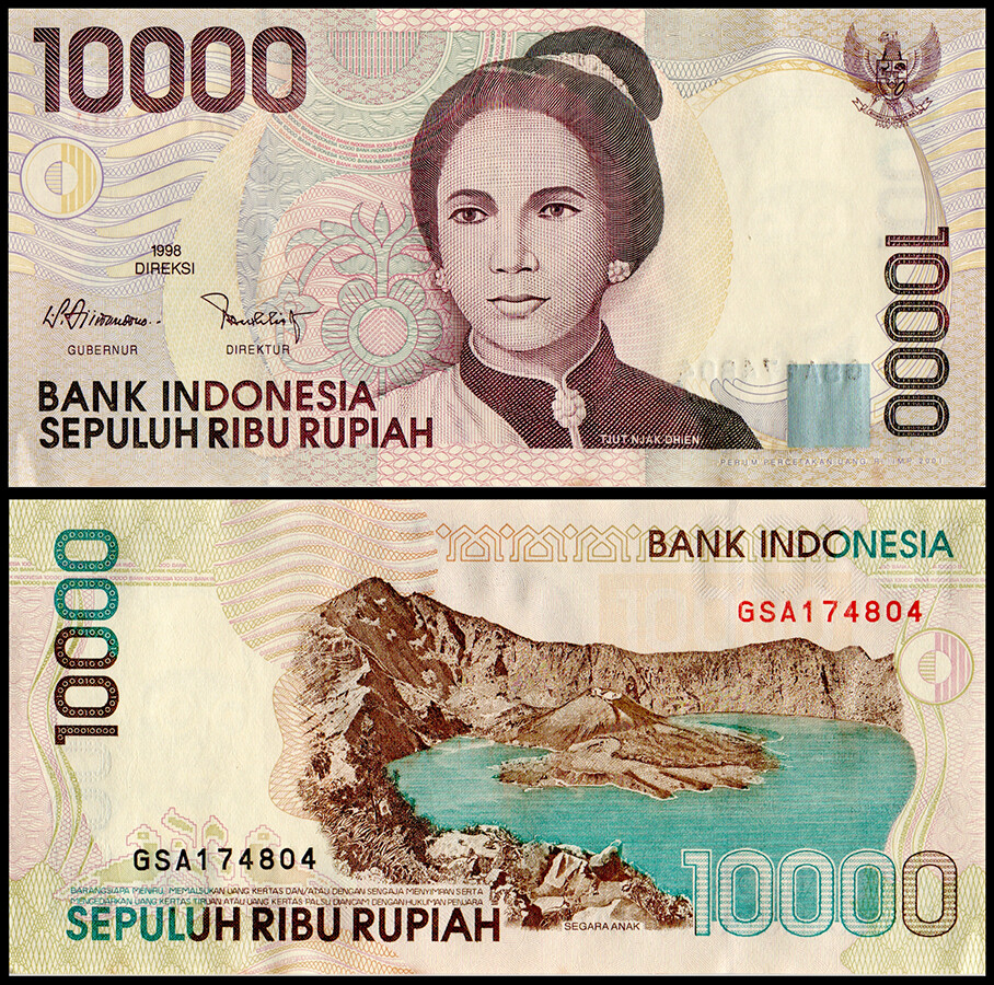 Indonesia 10000 Rupiah, 2001, P-137d, UNC
