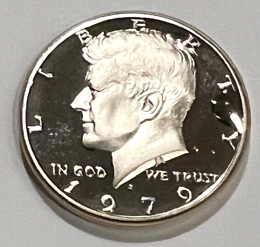 1979 S KENNEDY HALF DOLLAR TYPE 2 GEM DCAM GRADEABLE PROOF