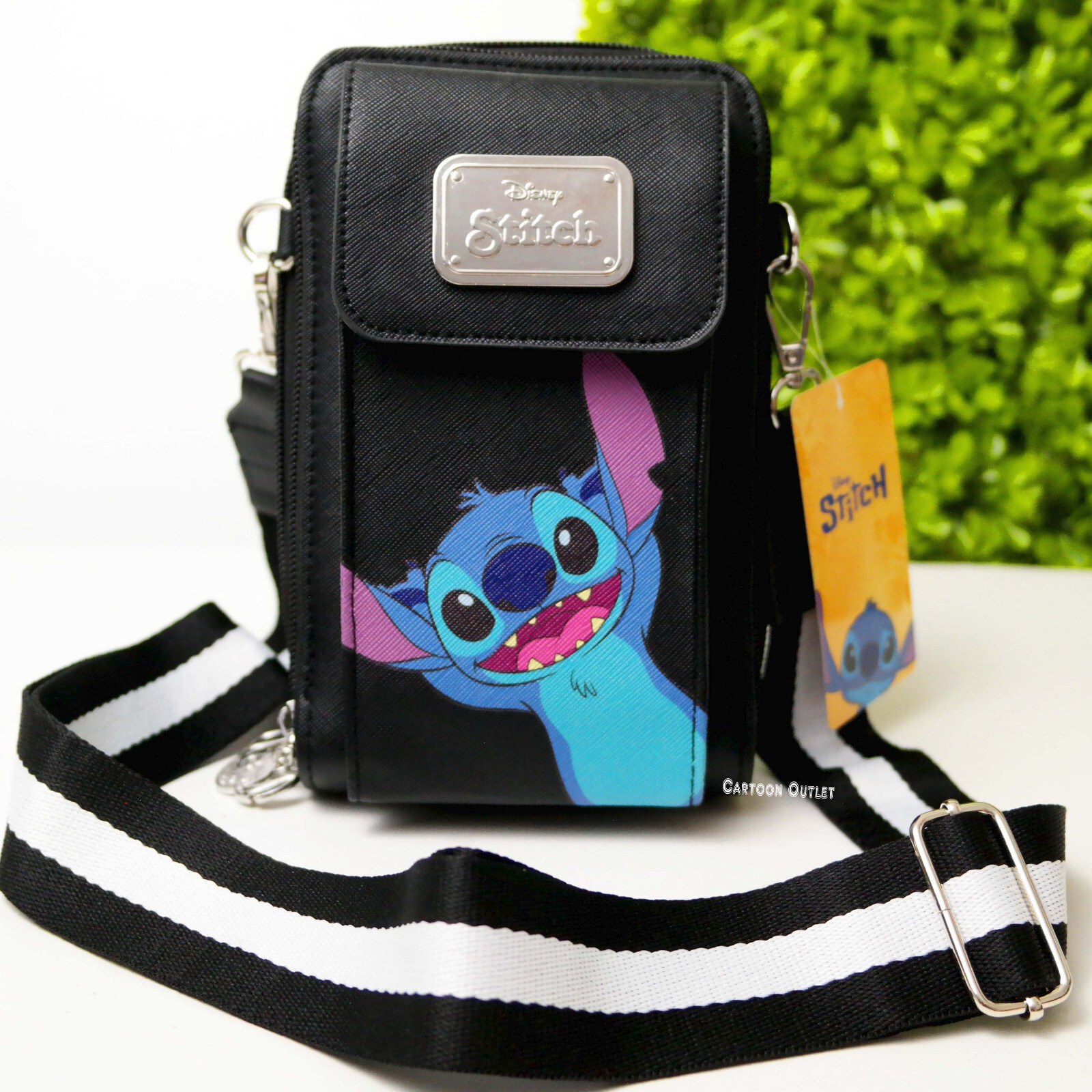 Disney Lilo & Stitch Crossbody Bag Purse Cell Phone Holder Passport Wallet Bag
