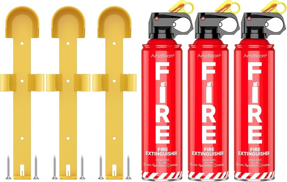 Water-Based Fire Extinguishers 3 Pack for Home Car Boat Easy Use