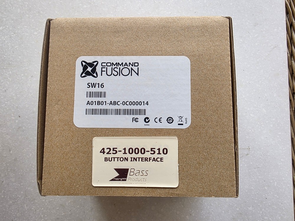 Command Fusion Button Interface, SW16, Bass 425-1000-510 (NOS)