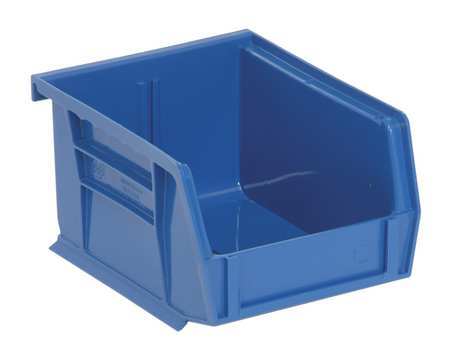 QUANTUM STORAGE SYSTEMS QUS210BL Hang and Stack Bin,Blue,PP,3 in 9DUW8