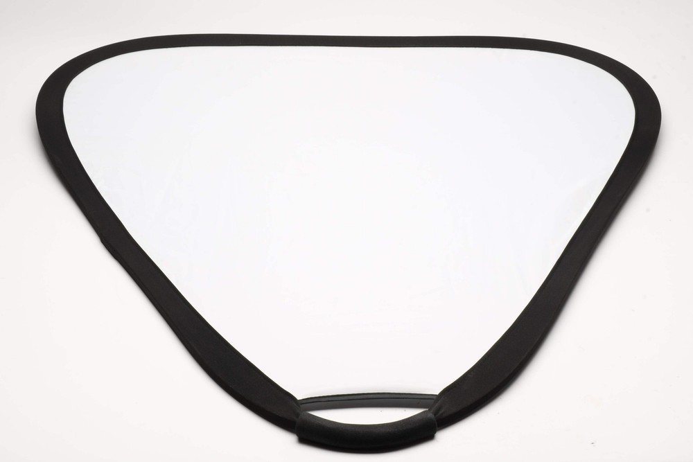 3X 29" Triangular light diffusers / reflectors: Gold, Silver, and diffusion, Ver