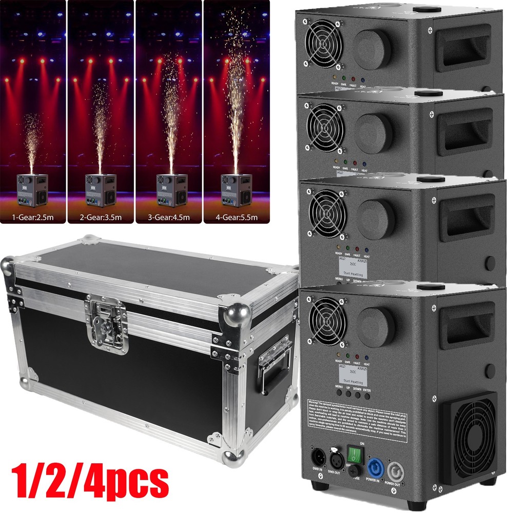 HOLDLAMP Cold Spark Machine 1200W Stage Effect DMX Firework Machine DJ Wedding