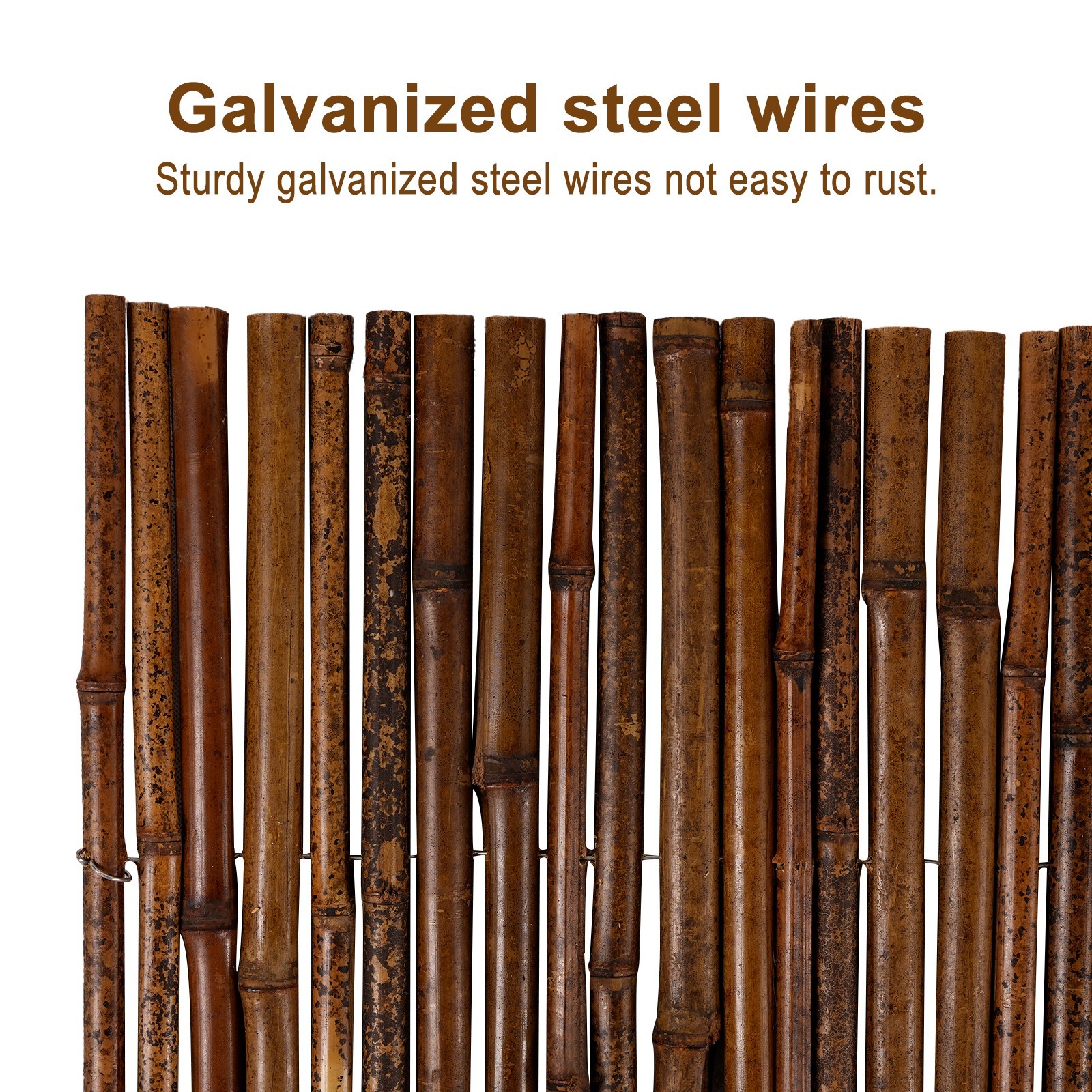 Carbonized Bamboo Cane Fence For Garden Balcony Decoration Fence Panel