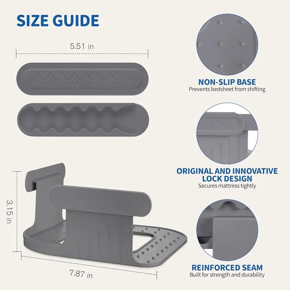 Bed Holders for Corners, Lock Holders, Fitted Holders Keep Sheets Firm & Tigh...