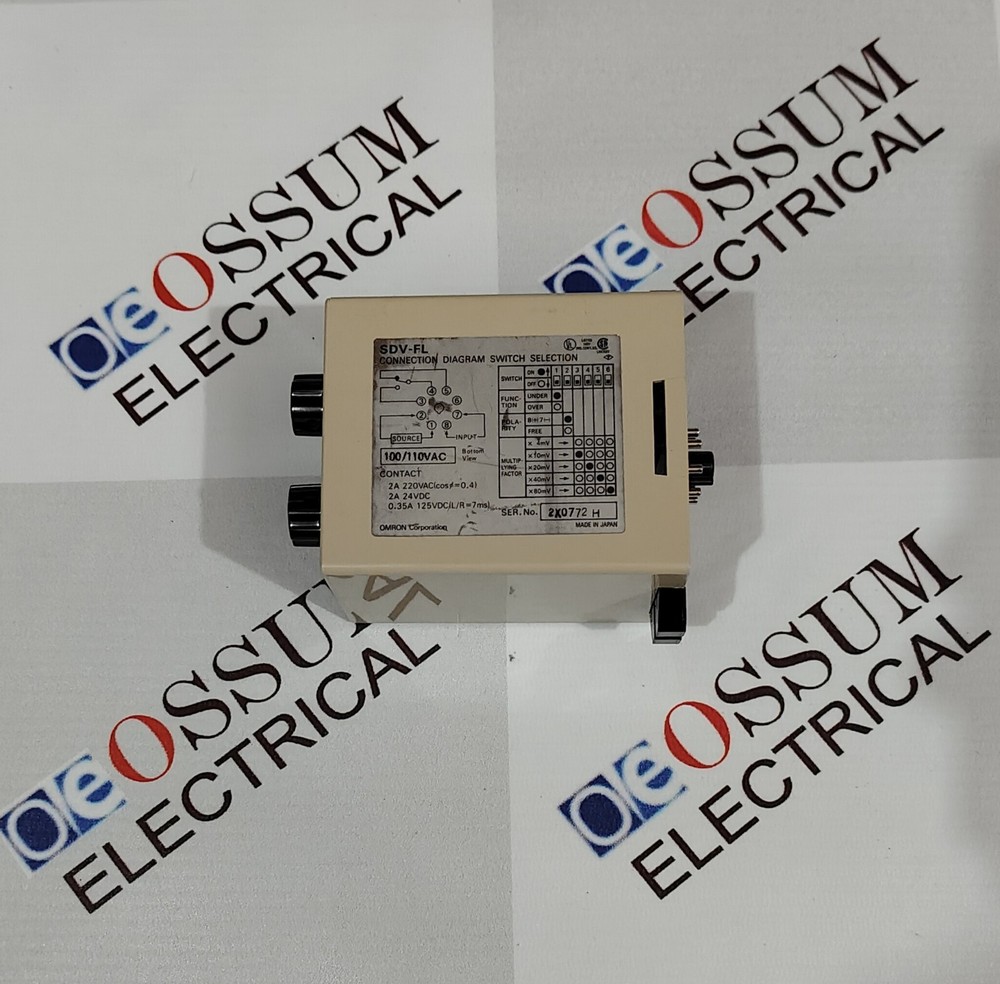 OMRON SDV-FL6 ELECTRONIC TIMER VOLTAGE 110VAC FREE FAST SHIPPING