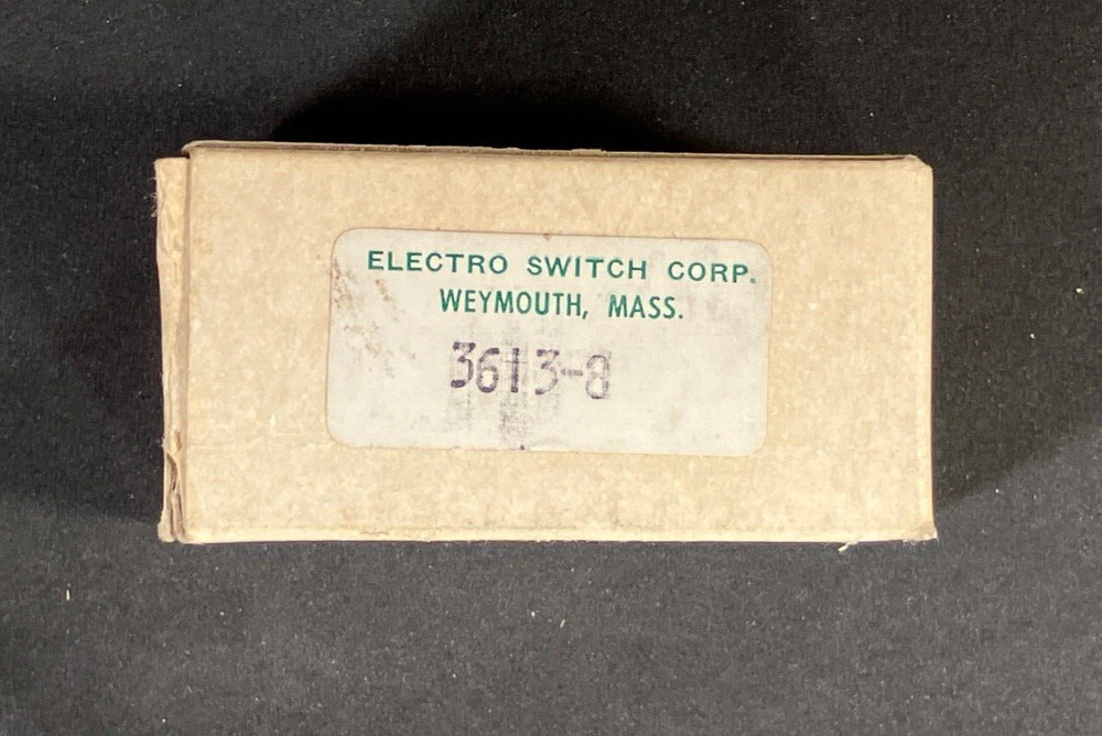 ELECTROSWITCH 3-pole 8-pos Snap-Action Switch. NOS -in Bag/in Box.