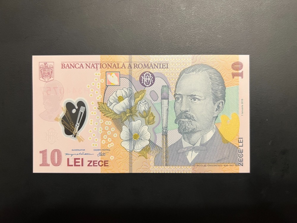 10 Lei 2018(2024), Romania Polymer note, UNC (2)