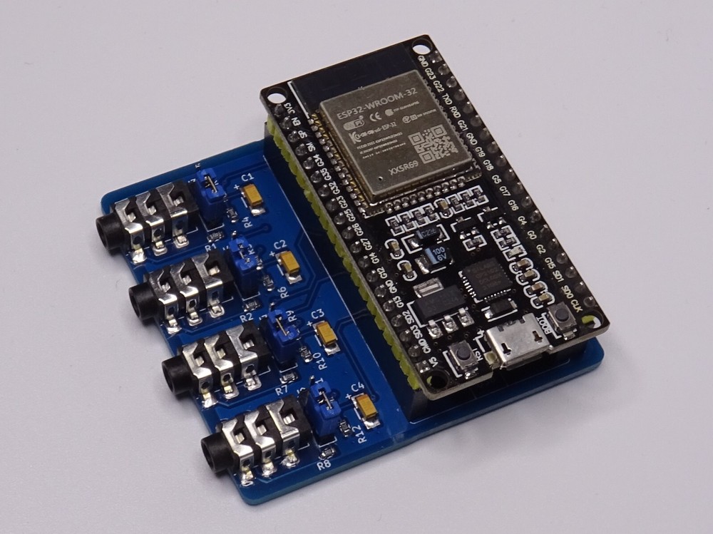 4 Channel ESP32 Mains Current Sensor V2 - Node-MCU 38-Pin SCT013 - 100A/50mA