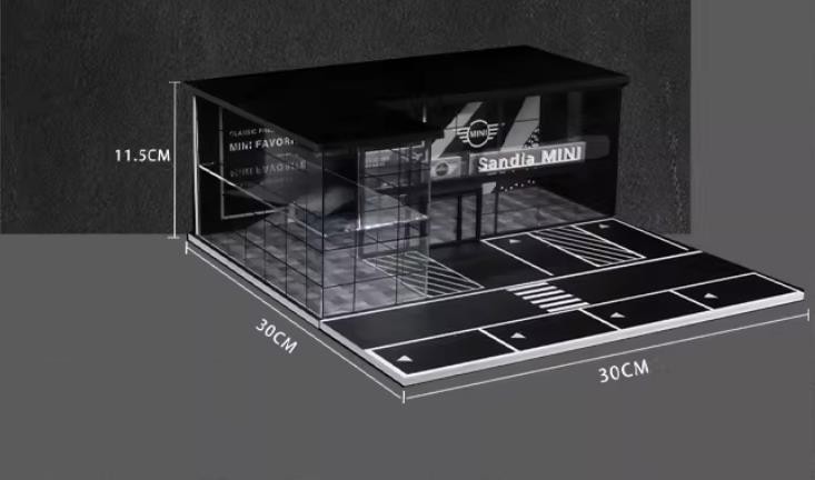 1:64 Scale Double-decker 4S Shop Showroom Simulation Model