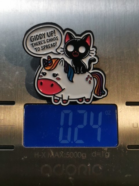 GIDDY UP THERE'S CHAOS TO SPREAD! New High Quality Pin Badge