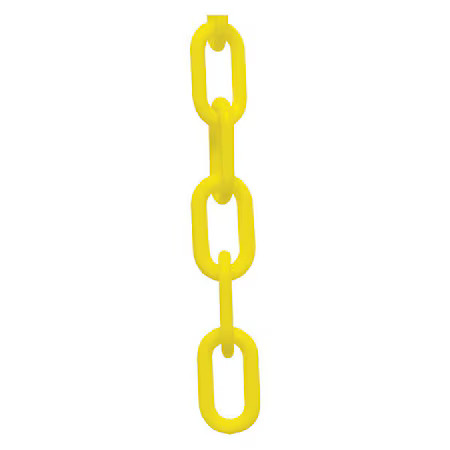 Plastic Chain, Yellow, 25 Ft Length, Gloss, 50002-25