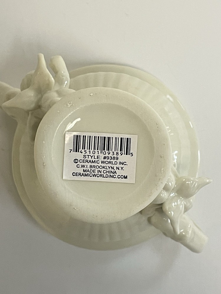 Ceramic - Cherubs - Off White - Planter - Vase - #9389