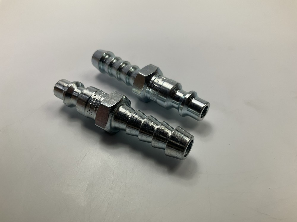 (10) Milton 736-6 "M" Style Plug, 3/8" Hose Barb Coupler