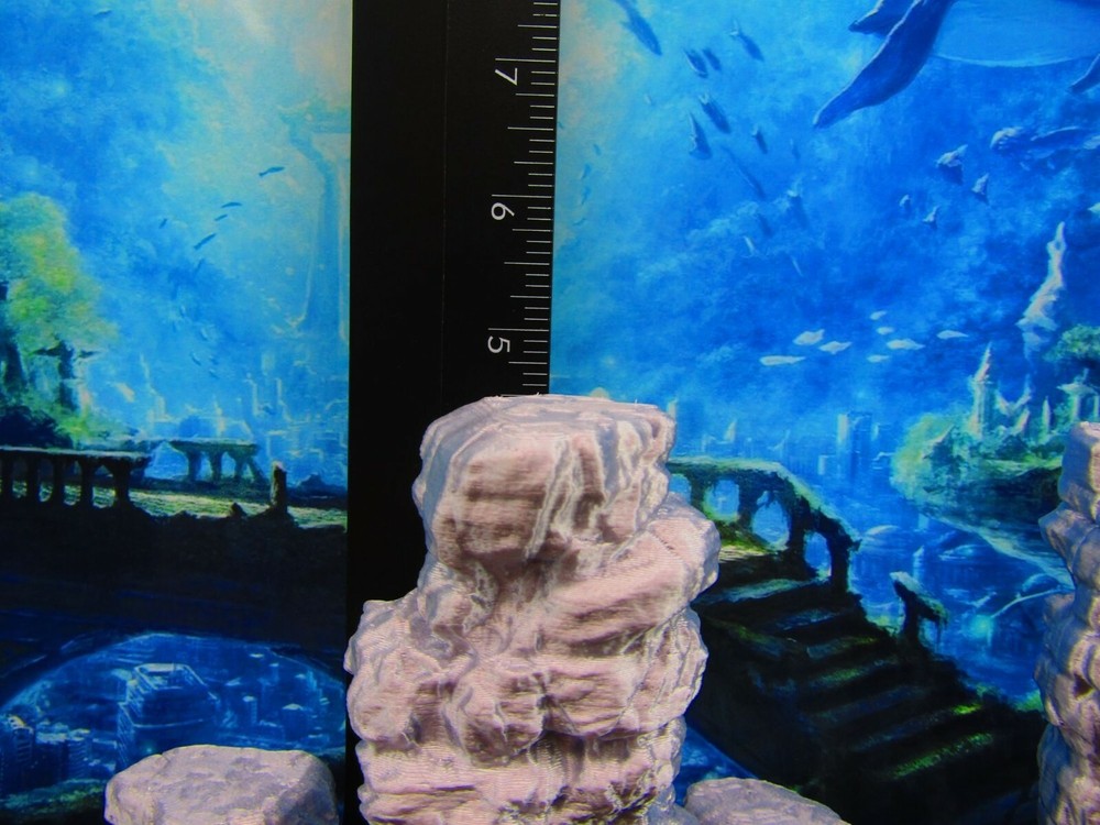 Stacked Rock Columns Scatter Terrain Scenery 3D Printed Mini Miniature Model