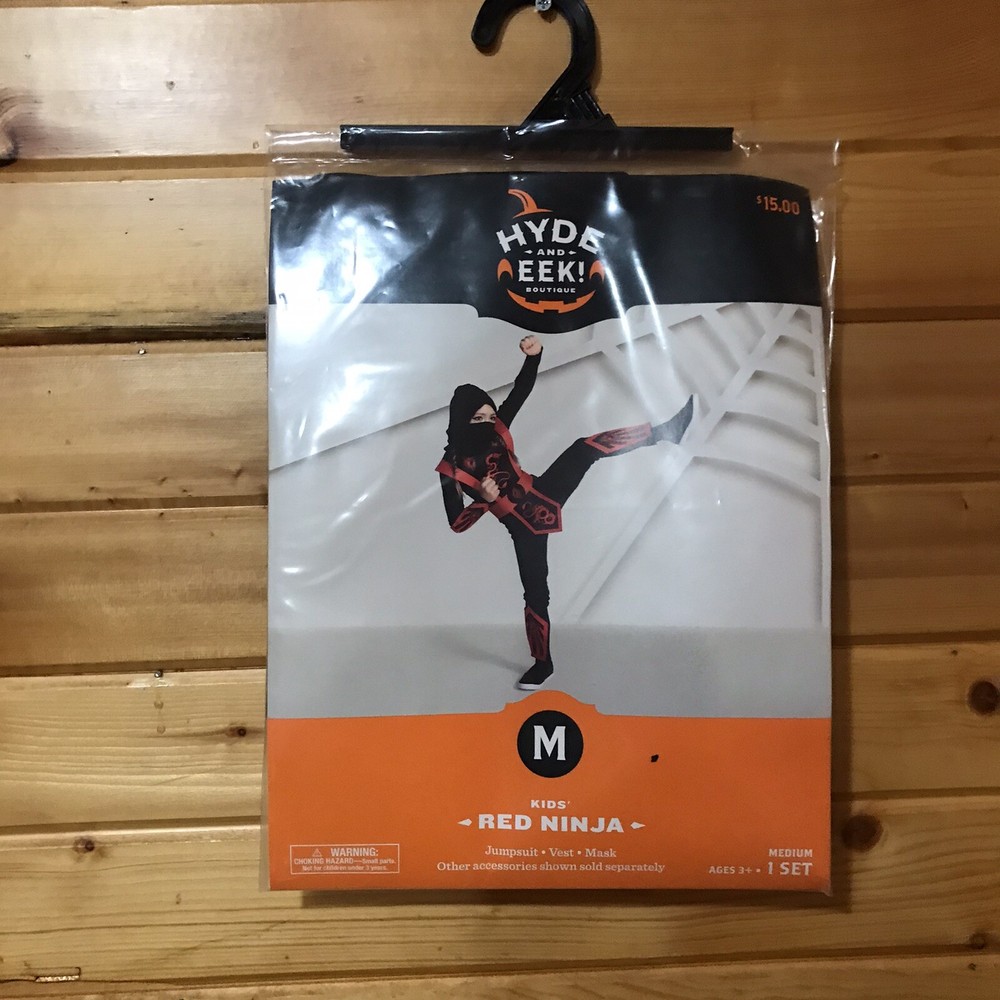 Kids’ costume Red Ninja Medium