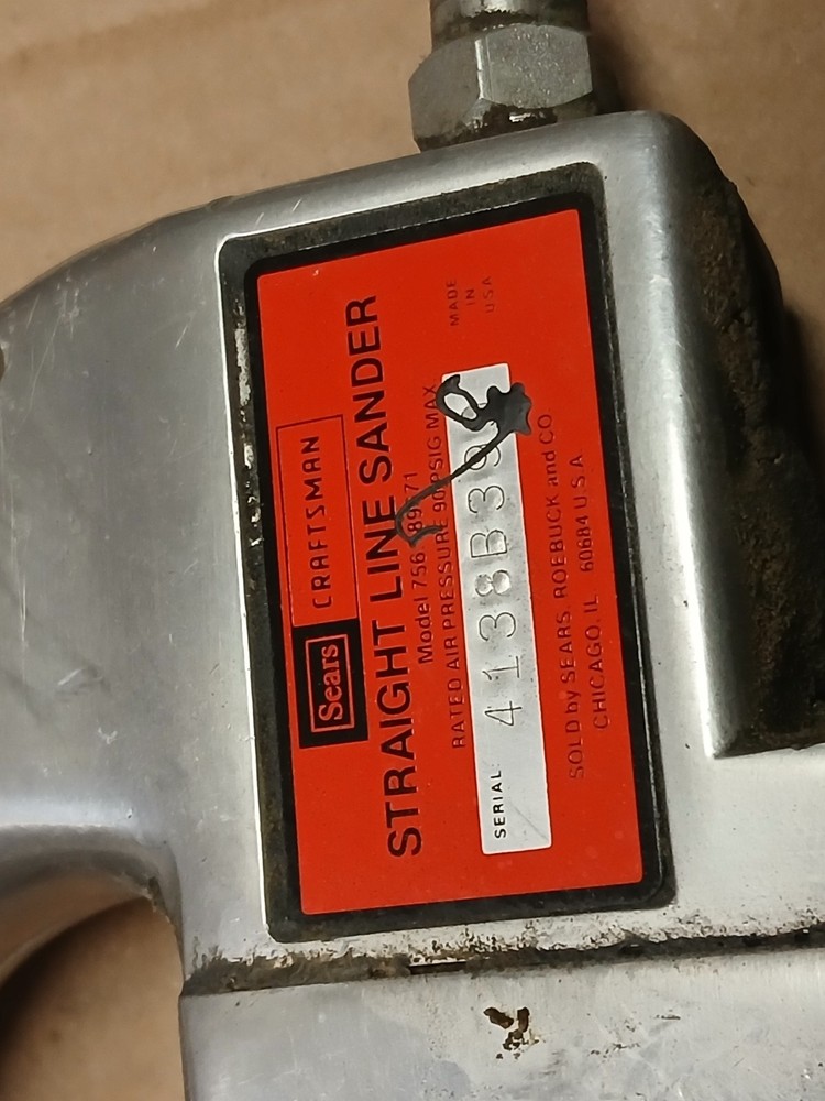 Sears Craftsman Pneumatic Straight Line Sander
