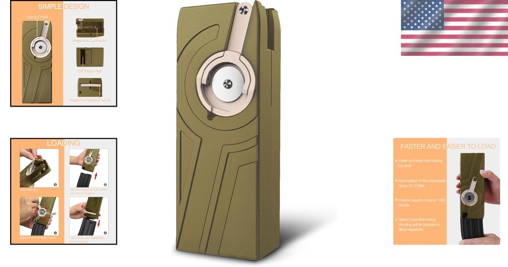 Quality Airsoft Speed Loader - 1600 Round Capacity