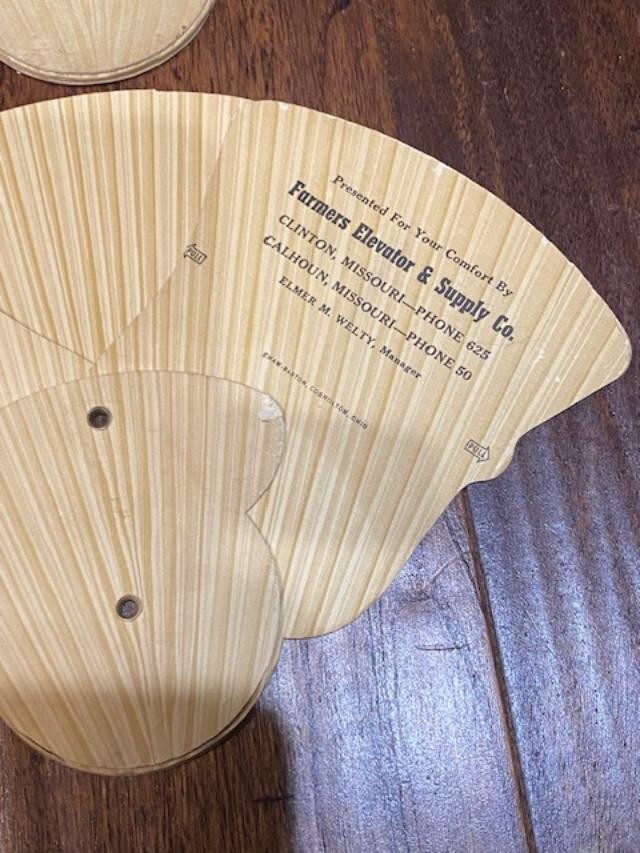 Vtg Church 23rd Psalm Fan Hand Held 1950s