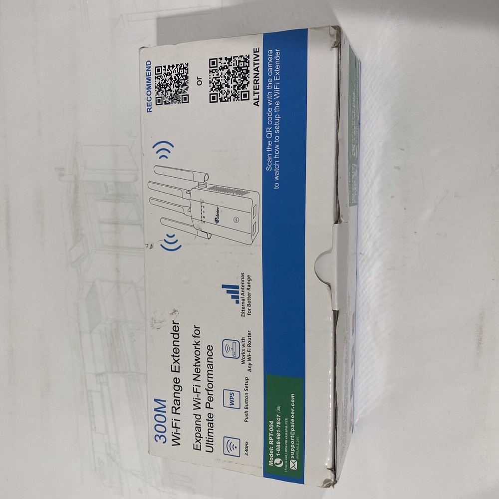 Paleoer 300M Wi-Fi Repeater RPT-004 Range Extender E20