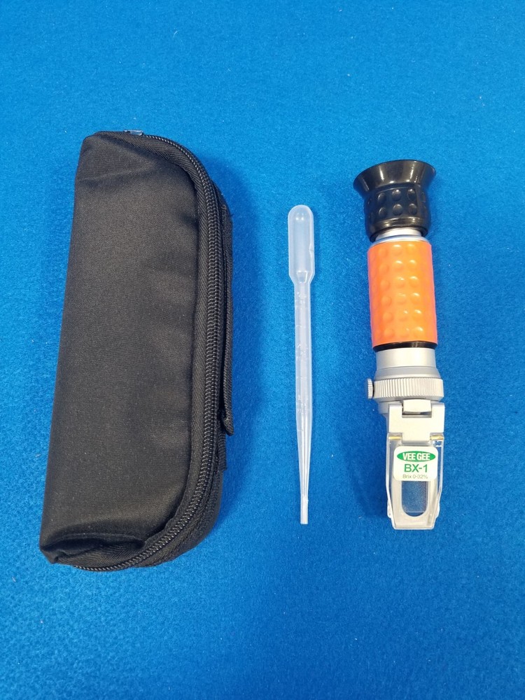 Vee Gee BX-1 #43001 Analog Handheld Refractometer, 0-32% Brix, Portable Meter