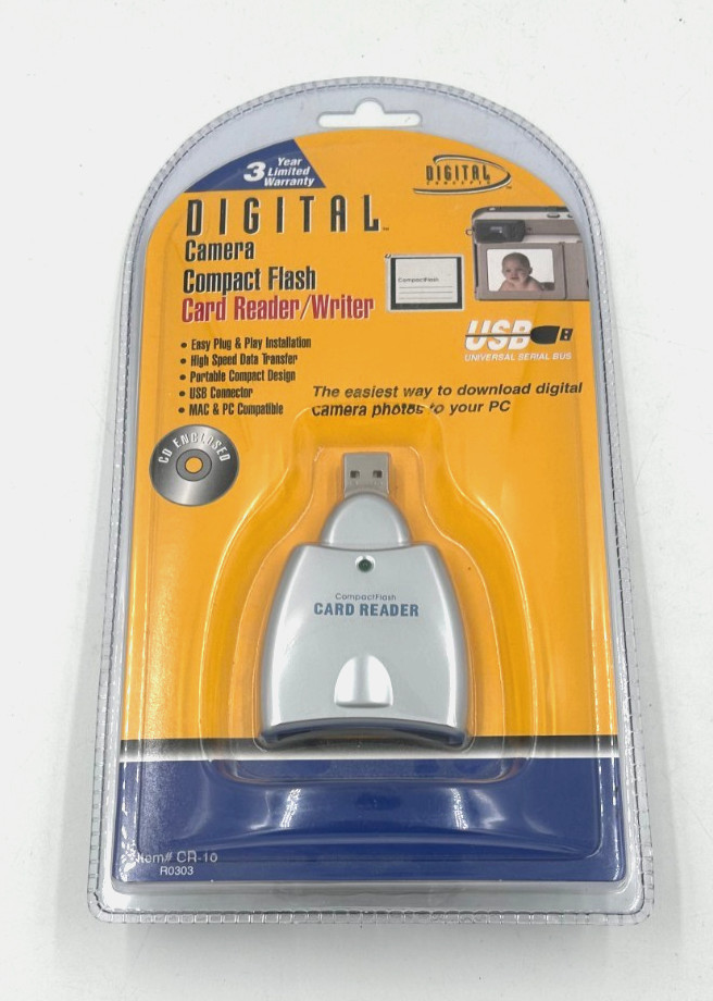 Digital Camera Compact Flash Card Reader/Writer USB 2.0