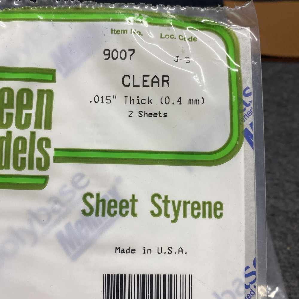 Evergreen Scale Models Open Pkg Sheet Styrene White & Clear Plus (DI021026-05)